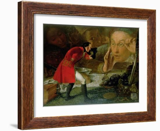 Gulliver Exhibited to the Brobdingnag Farmer-Richard Redgrave-Framed Giclee Print