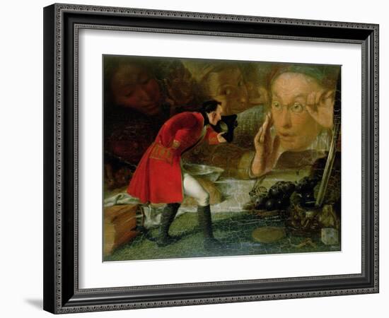 Gulliver Exhibited to the Brobdingnag Farmer-Richard Redgrave-Framed Giclee Print