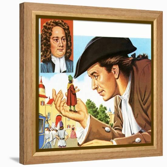 Gulliver's Travels, with Inset of its Author Jonathan Swift-John Keay-Framed Premier Image Canvas