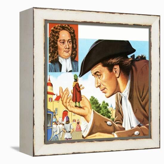 Gulliver's Travels, with Inset of its Author Jonathan Swift-John Keay-Framed Premier Image Canvas