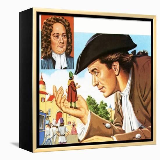 Gulliver's Travels, with Inset of its Author Jonathan Swift-John Keay-Framed Premier Image Canvas