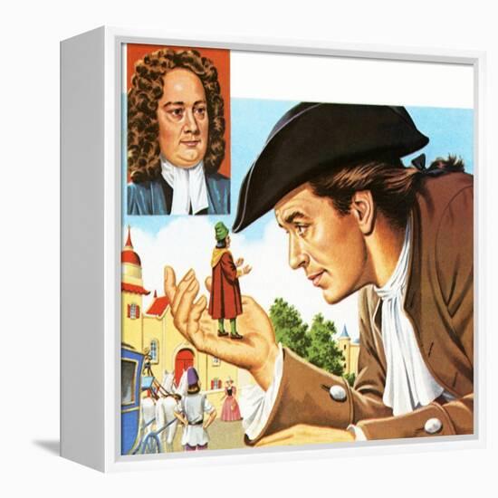 Gulliver's Travels, with Inset of its Author Jonathan Swift-John Keay-Framed Premier Image Canvas