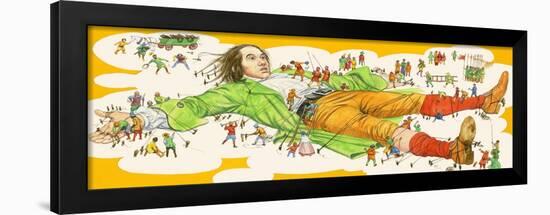 Gulliver's Travels-English School-Framed Giclee Print