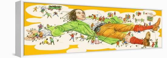 Gulliver's Travels-English School-Framed Premier Image Canvas