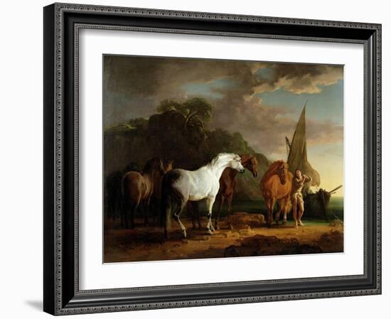 Gulliver Taking His Final Leave of the Land of the Houyhnhnms, c.1769-Sawrey Gilpin-Framed Giclee Print