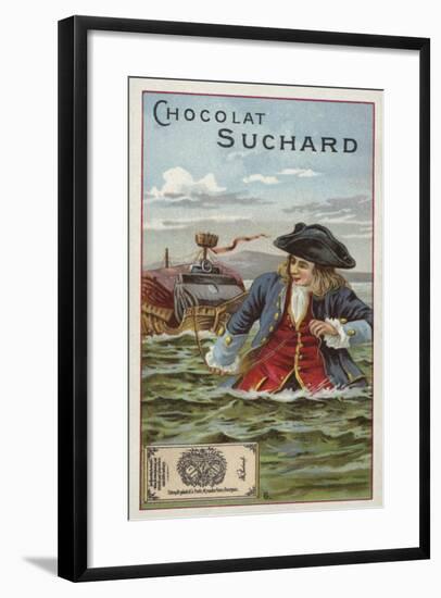 Gulliver Towing a Ship-null-Framed Giclee Print