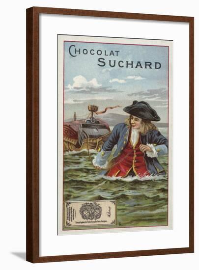 Gulliver Towing a Ship-null-Framed Giclee Print