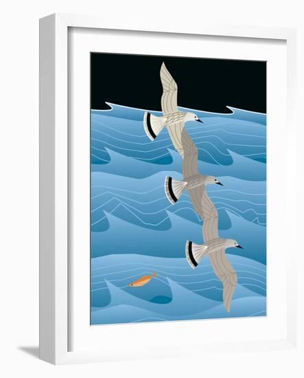 Gulls-Marie Sansone-Framed Giclee Print