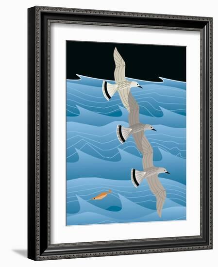 Gulls-Marie Sansone-Framed Giclee Print