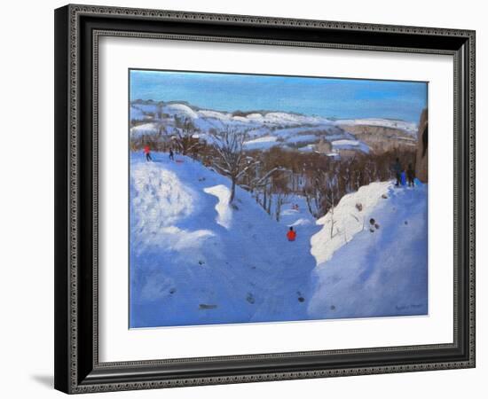 Gully, Black Rocks, Derbyshire, 2009-Andrew Macara-Framed Giclee Print