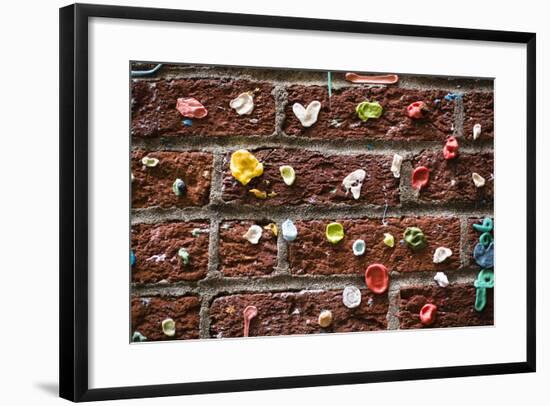 Gum Wall At Pike Place Market, Public Market Overlooking Elliott Bay Waterfront In Seattle, WA-Justin Bailie-Framed Photographic Print