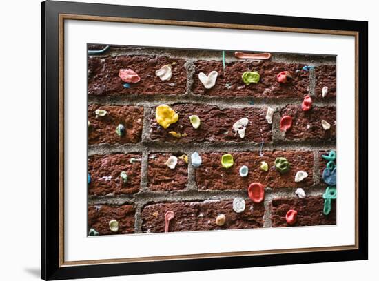 Gum Wall At Pike Place Market, Public Market Overlooking Elliott Bay Waterfront In Seattle, WA-Justin Bailie-Framed Photographic Print