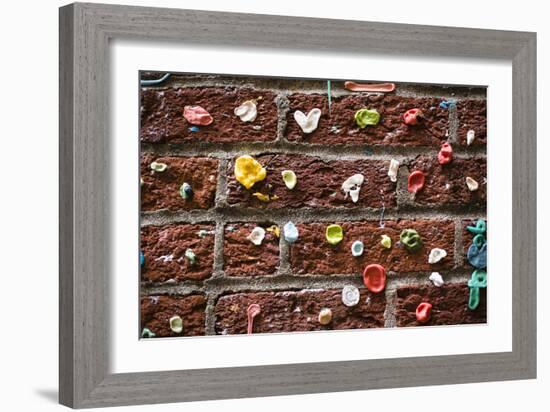 Gum Wall At Pike Place Market, Public Market Overlooking Elliott Bay Waterfront In Seattle, WA-Justin Bailie-Framed Photographic Print