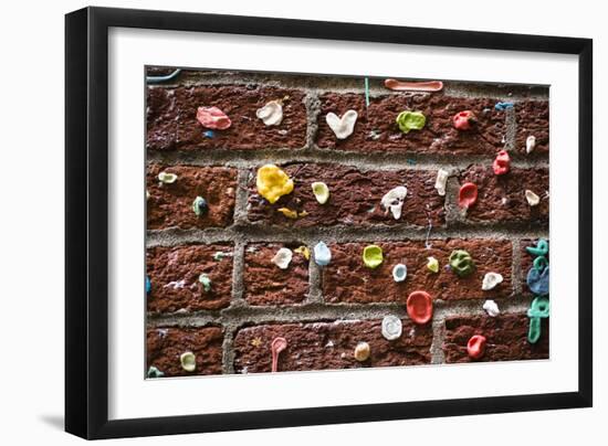 Gum Wall At Pike Place Market, Public Market Overlooking Elliott Bay Waterfront In Seattle, WA-Justin Bailie-Framed Photographic Print