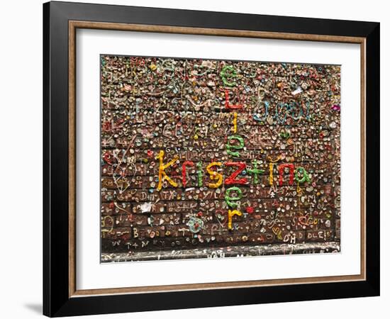 Gum Wall at Pike's Place Market in Seattle, Washington, Usa-Michele Westmorland-Framed Photographic Print