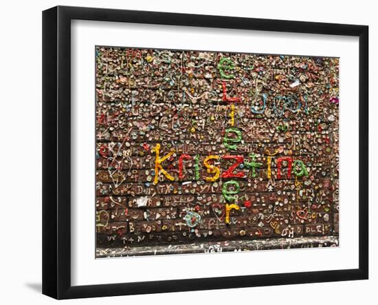 Gum Wall at Pike's Place Market in Seattle, Washington, Usa-Michele Westmorland-Framed Photographic Print