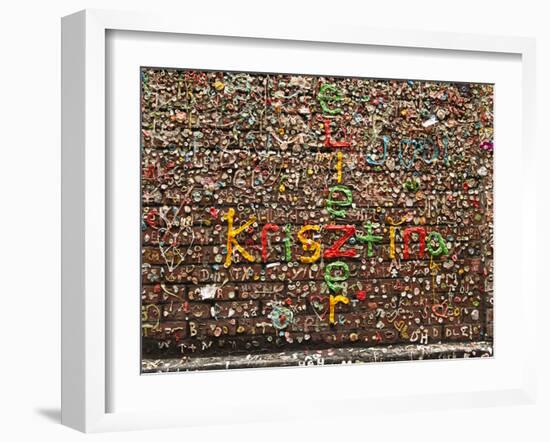 Gum Wall at Pike's Place Market in Seattle, Washington, Usa-Michele Westmorland-Framed Photographic Print