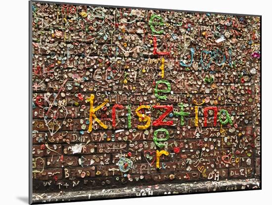 Gum Wall at Pike's Place Market in Seattle, Washington, Usa-Michele Westmorland-Mounted Photographic Print
