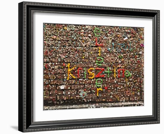 Gum Wall at Pike's Place Market in Seattle, Washington, Usa-Michele Westmorland-Framed Photographic Print