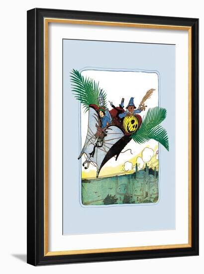 Gump is Flying-John R. Neill-Framed Art Print