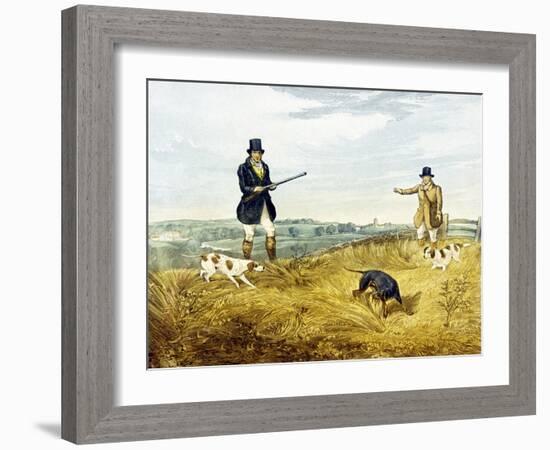 Gun and Loader, Plate from 'Partridge Shooting', Engraved by Joseph Clayton Bentley (1809-51) 1794-Henry Thomas Alken-Framed Giclee Print