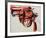 Gun, c.1981-82 (black and red on white)-Andy Warhol-Framed Giclee Print