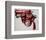 Gun, c.1981-82 (black and red on white)-Andy Warhol-Framed Giclee Print