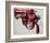 Gun, c.1981-82 (black and red on white)-Andy Warhol-Framed Giclee Print