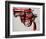 Gun, c.1981-82 (black and red on white)-Andy Warhol-Framed Giclee Print