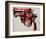 Gun, c.1981-82 (black and red on white)-Andy Warhol-Framed Giclee Print