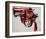 Gun, c.1981-82 (black and red on white)-Andy Warhol-Framed Giclee Print