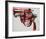 Gun, c.1981-82 (black and red on white)-Andy Warhol-Framed Giclee Print