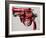 Gun, c.1981-82 (black and red on white)-Andy Warhol-Framed Art Print