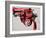 Gun, c.1981-82 (black and red on white)-Andy Warhol-Framed Art Print