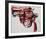 Gun, c. 1981-82 (black and red on white)-Andy Warhol-Framed Art Print