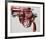 Gun, c. 1981-82 (black and red on white)-Andy Warhol-Framed Art Print