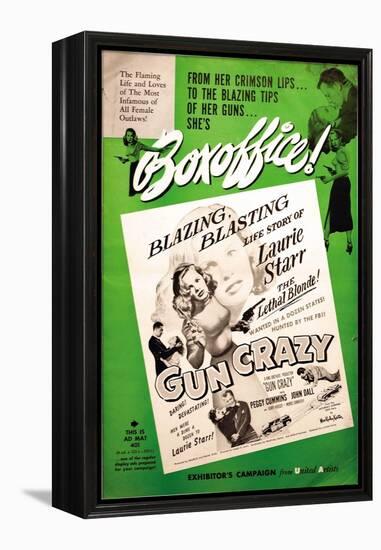Gun Crazy, 1949-null-Framed Stretched Canvas