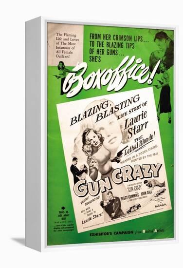 Gun Crazy, 1949-null-Framed Stretched Canvas