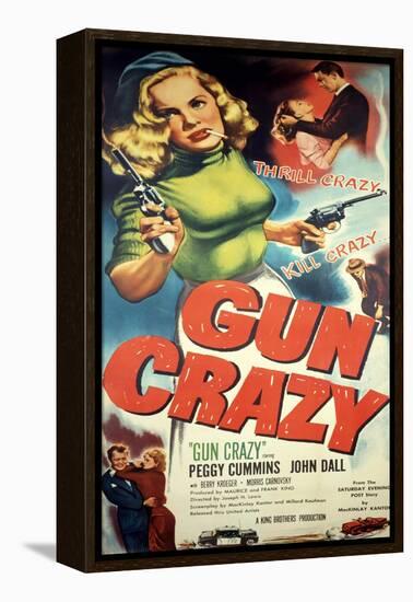 Gun Crazy, Berry Kroeger, Peggy Cummins, John Dall, 1950-null-Framed Stretched Canvas