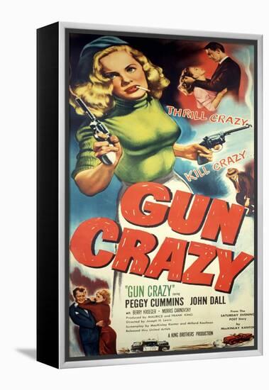 Gun Crazy, Berry Kroeger, Peggy Cummins, John Dall, 1950-null-Framed Stretched Canvas