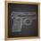 Gun Doodle on Black Background-Alisa Foytik-Framed Stretched Canvas