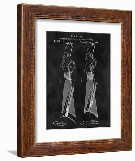 Gun Lock Recoil, 1884-Chalkboa-Dan Sproul-Framed Art Print
