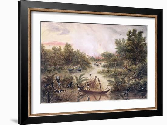 Gunboat Diplomacy, 1877-Lt. A. Middlemass-Framed Giclee Print