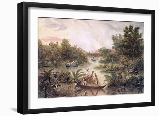 Gunboat Diplomacy, 1877-Lt. A. Middlemass-Framed Giclee Print