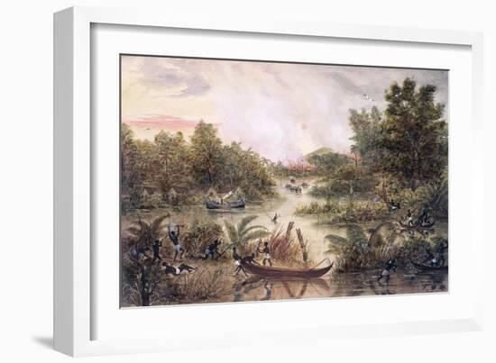 Gunboat Diplomacy, 1877-Lt. A. Middlemass-Framed Giclee Print