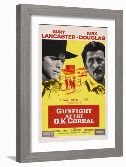 Gunfight At the O. K. Corral, 1957, Directed by John Sturges-null-Framed Giclee Print