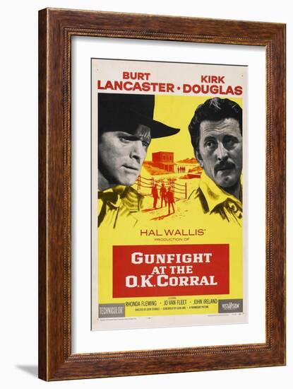 Gunfight At the O. K. Corral, 1957, Directed by John Sturges-null-Framed Giclee Print