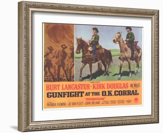 Gunfight at the O.K. Corral, 1963-null-Framed Art Print