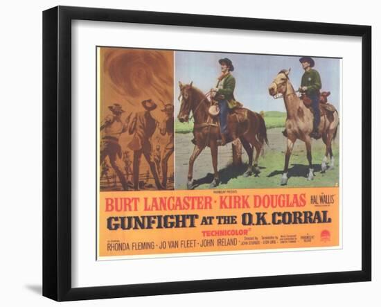 Gunfight at the O.K. Corral, 1963-null-Framed Art Print