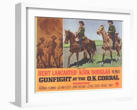 Gunfight at the O.K. Corral, 1963-null-Framed Art Print